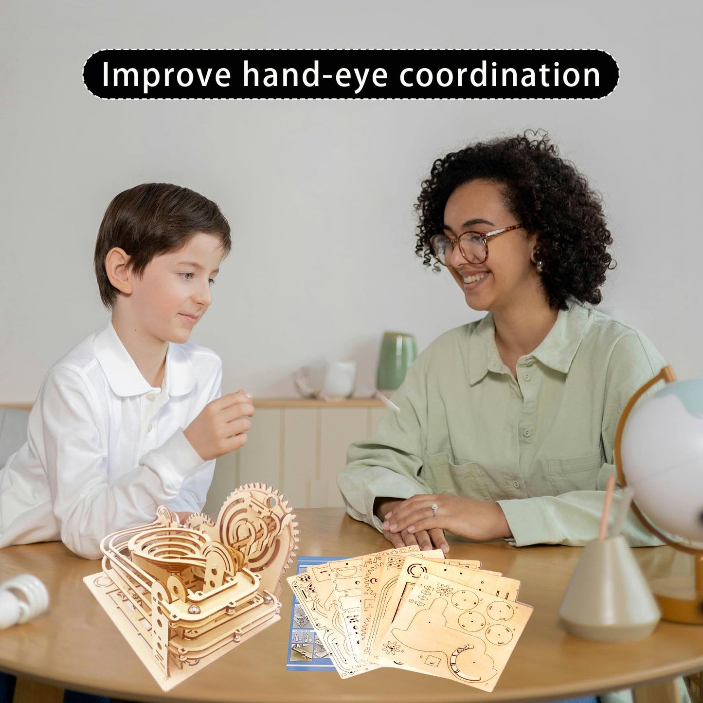 Wooden 3D Puzzle for Adults DIY Model Kit Wood Crafts Kit Mechanical Puzzle for Adult Age 14+ Years Old