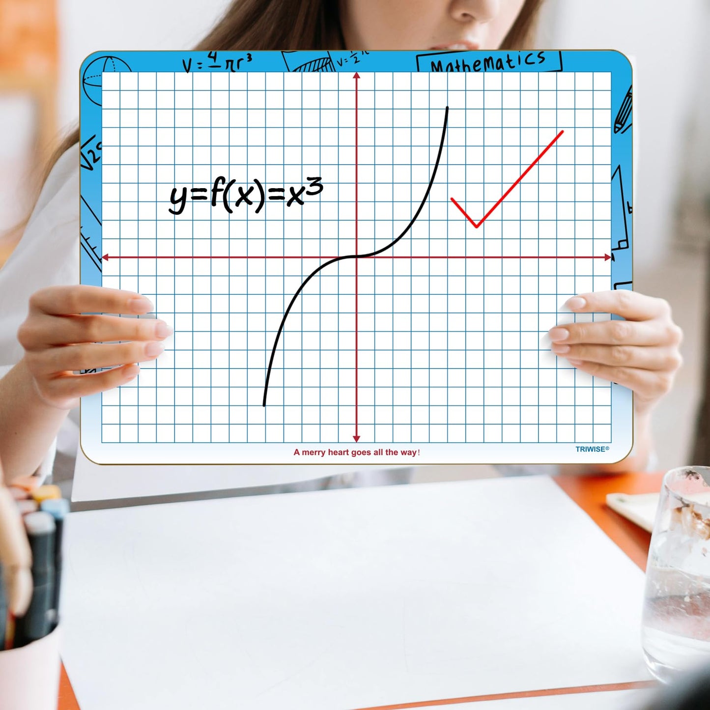 9"x12" Small White Board with XY Axis,Whiteboard for Students Practice Math,Grid Whiteboar,Double Sided Dry Erase Board for Classroom Teaching,Writable and Erasable White Boards (12 Pack)