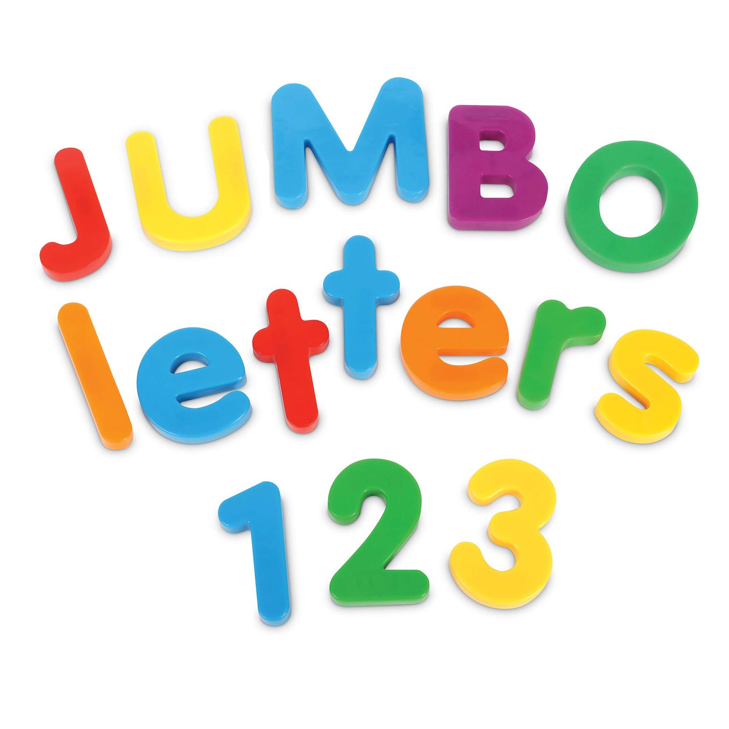 Learning Resources Jumbo Magnetic Letters & Numbers Combo Set - 80 Pieces, Ages 3+ Toddler Learning Toys, ABC for Toddlers