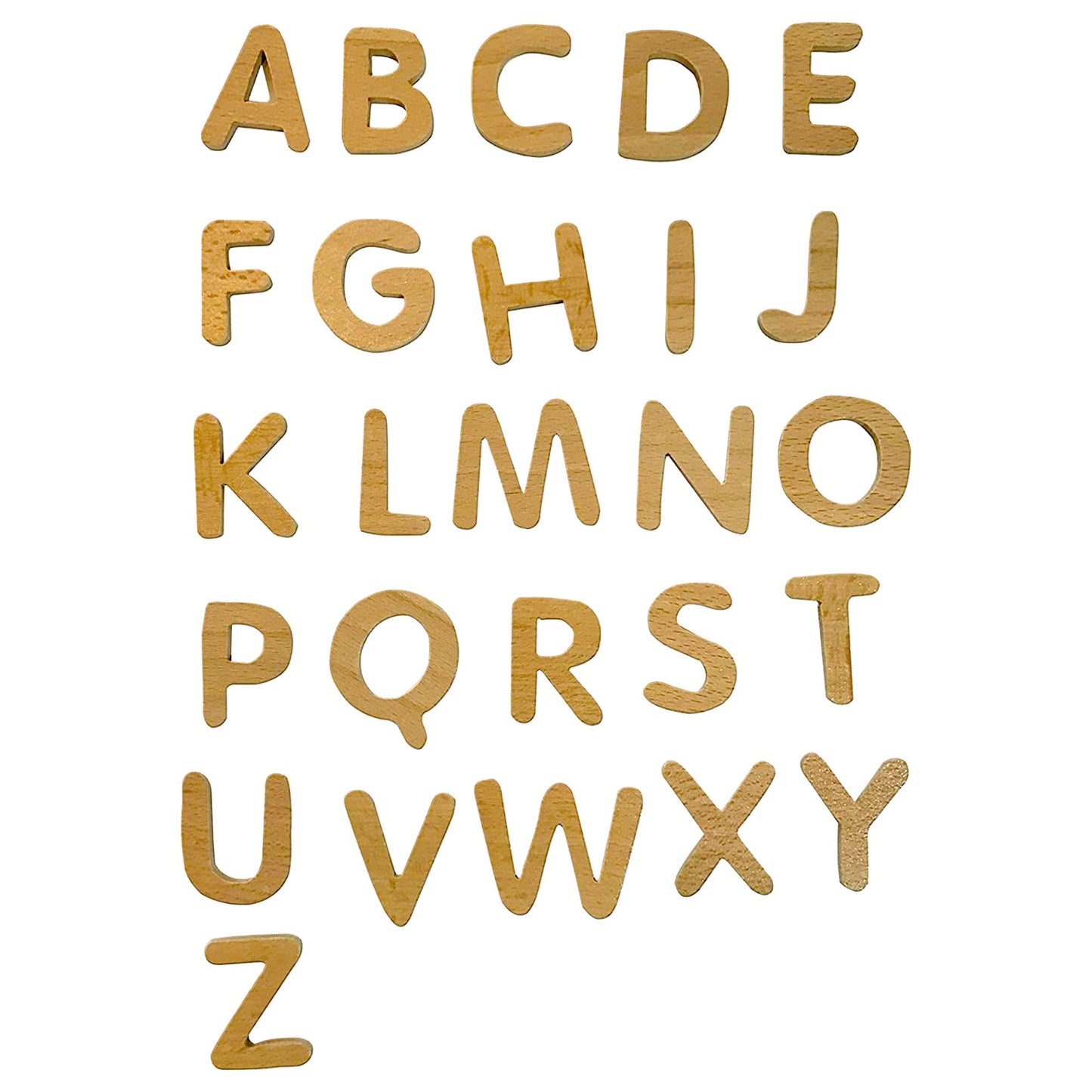 LEAPING LEARNING Alphabet Magnets - Magnetic Letters for Kids, Wooden Letters for Learning & Classroom Supplies, Ideal for Refrigerators, School Board, & Early Literacy Educational Toys 3+ (Uppercase)