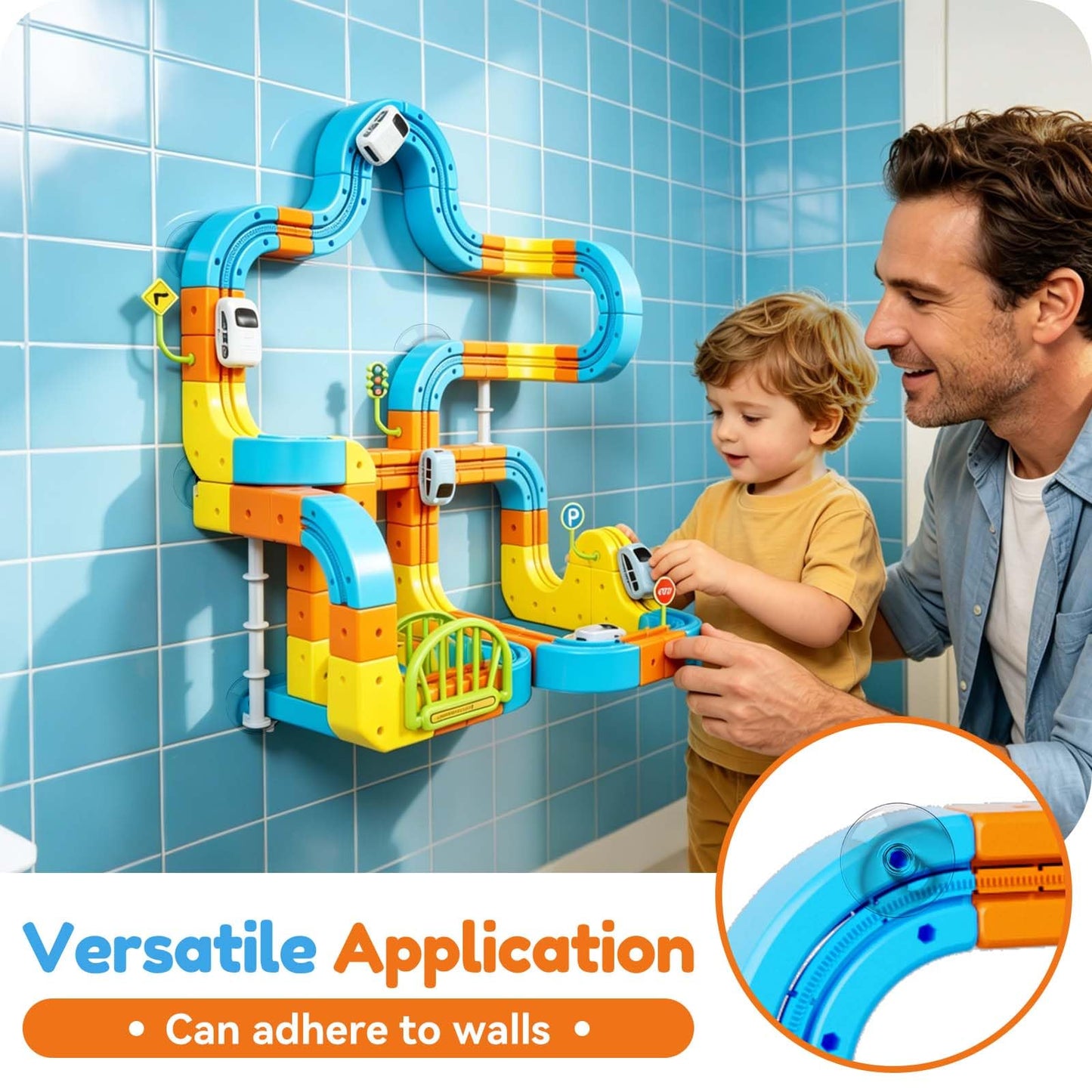 Electric Train Set for Kids Ages 3-8, 208Pcs 3D Flexible Race Track Toy, Gravity-Defying 360° Loop Building Set, STEM DIY Railroad Learning Toy Gift for Toddlers Boys Girls