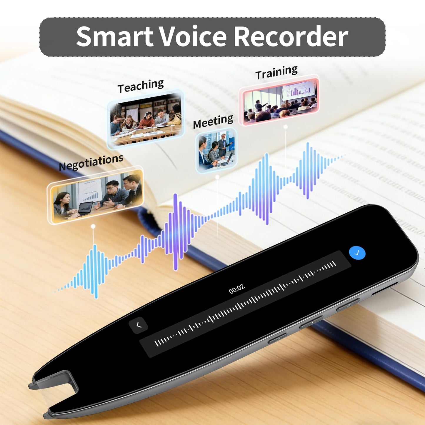 Scan Translation Pen – Dyslexia Tools with 142 Online/10 Offline Languages, Speech & Scan-to-Text Reading Pen for Learning Difficulties, Language Learners, Elderly & Travelers ﻿