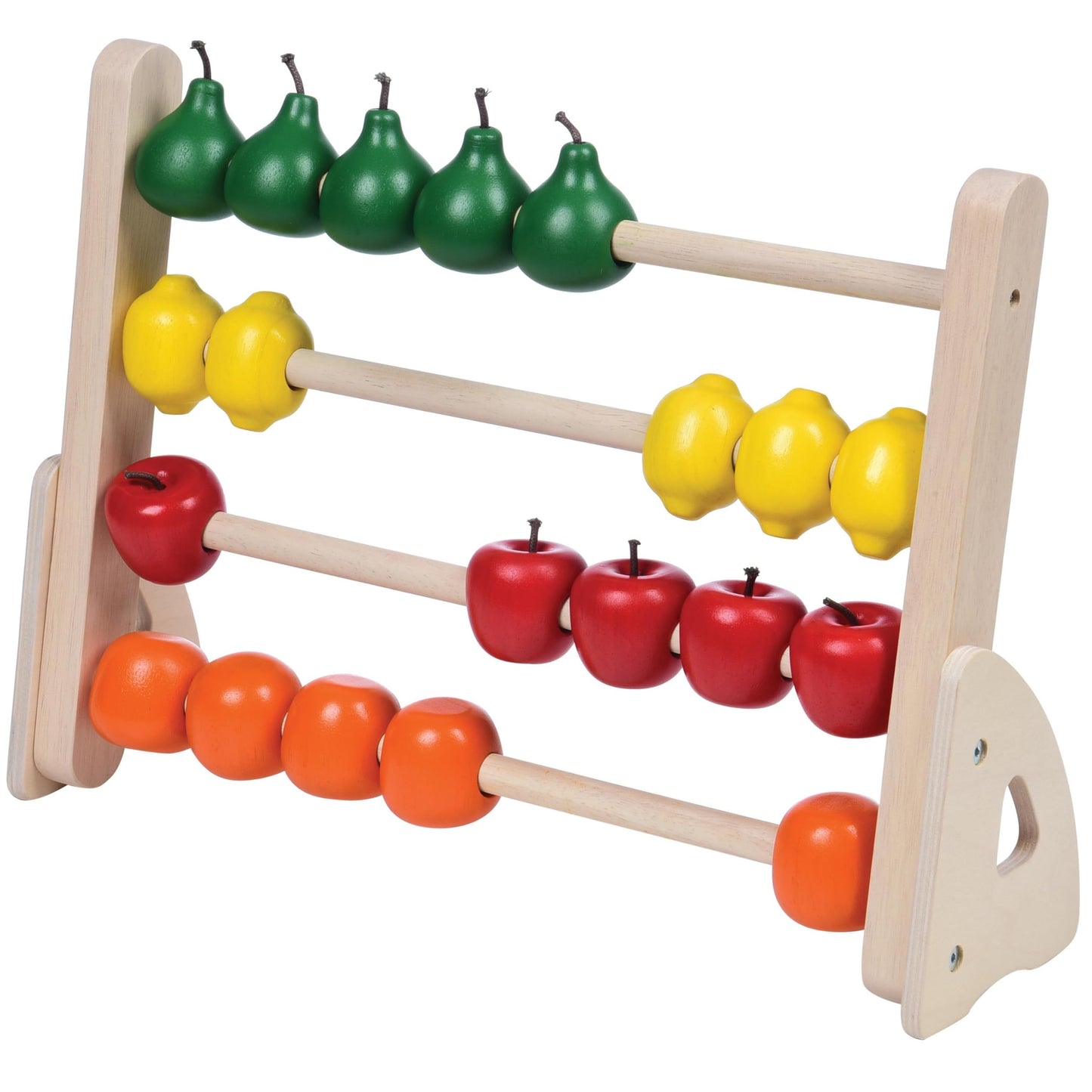 Montessori Hardwood Fruit Abacus – Toddler Counting & Color Recognition Math Toy for Fine Motor Skills, Early Childhood & Special Needs Learning