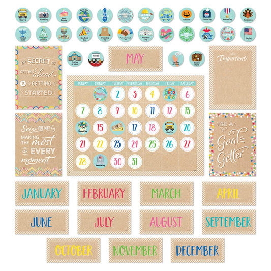 CTP Krafty Pop Calendar Set Bulletin Board (Creative Teaching Press 10874)