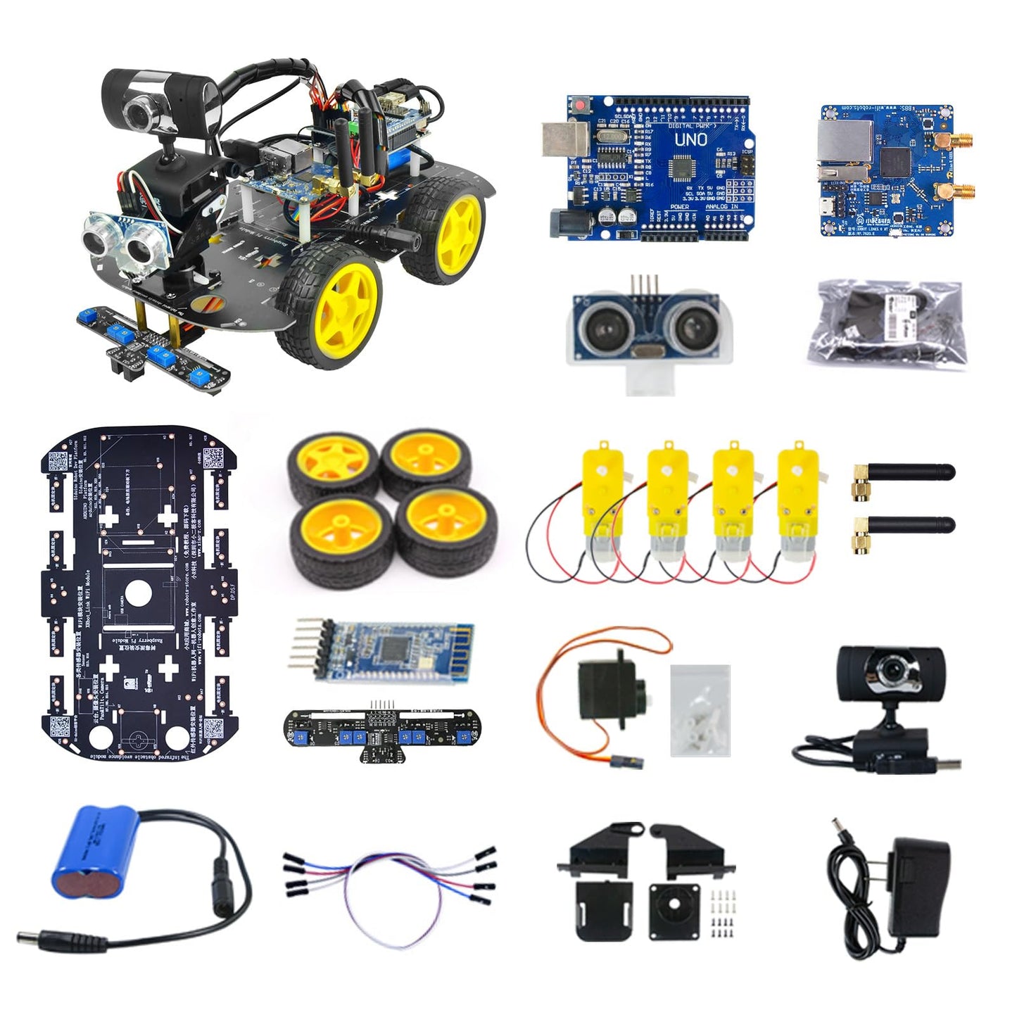 Robot Car Kit for Arduino Robotics Kit for Adults Smart Car Robot Teen Gifts Programable Robot DIY for STEM Education