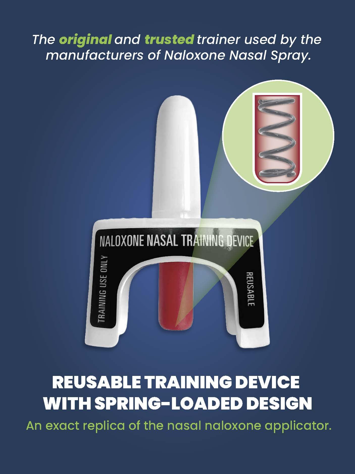 Naloxkit Demo Training Devices for Instructional Use in Nasal Naloxone Administration. Ideal for Hands-On Practice and Demonstration - Pack of 4