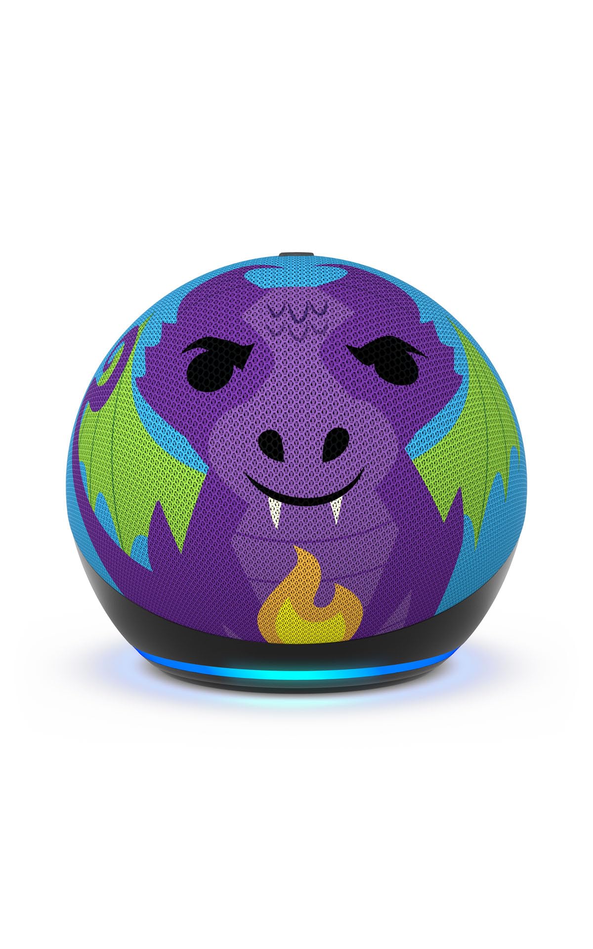 Amazon Echo Dot Kids (newest model), Smart speaker to enjoy age-appropriate audiobooks, interactive games and Alexa+ experiences to create and learn, Dragon design
