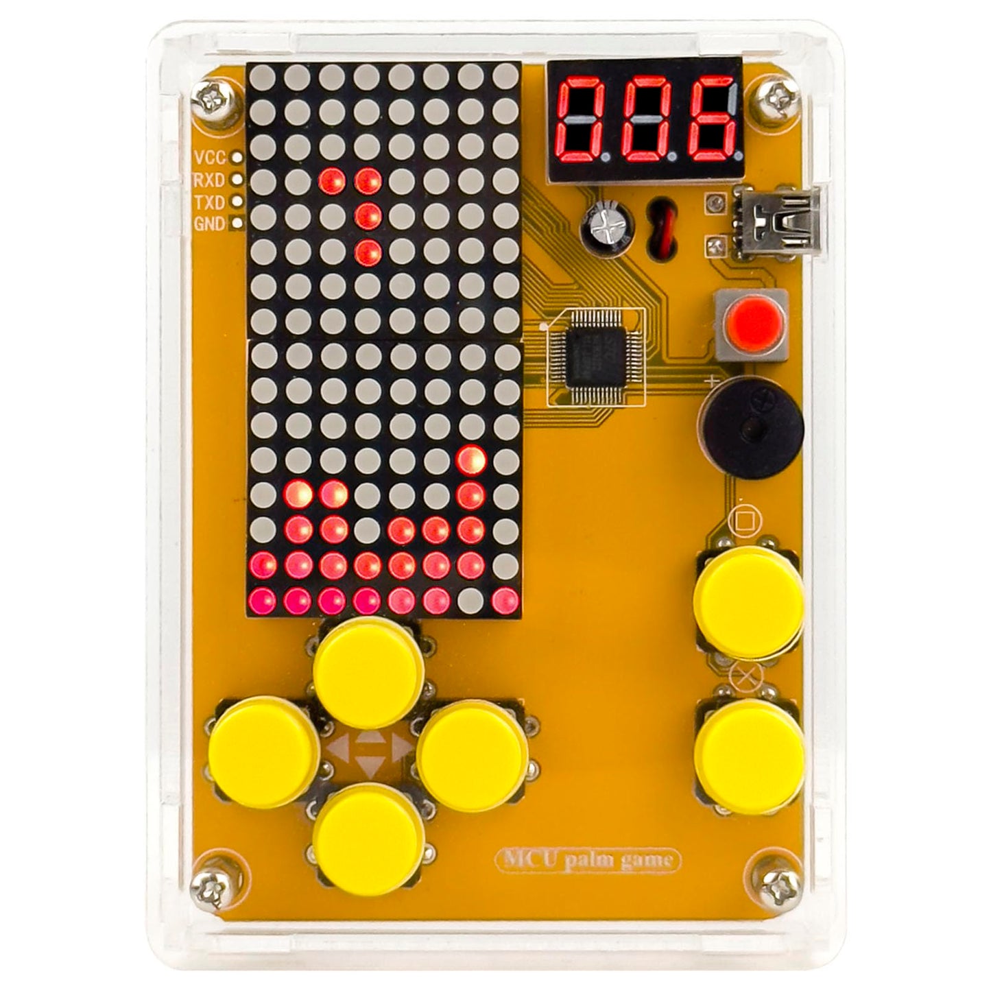 DIY Soldering Project Game Kit Retro Classic Electronic Soldering Kit with 5 Retro Classic Games and Acrylic Case