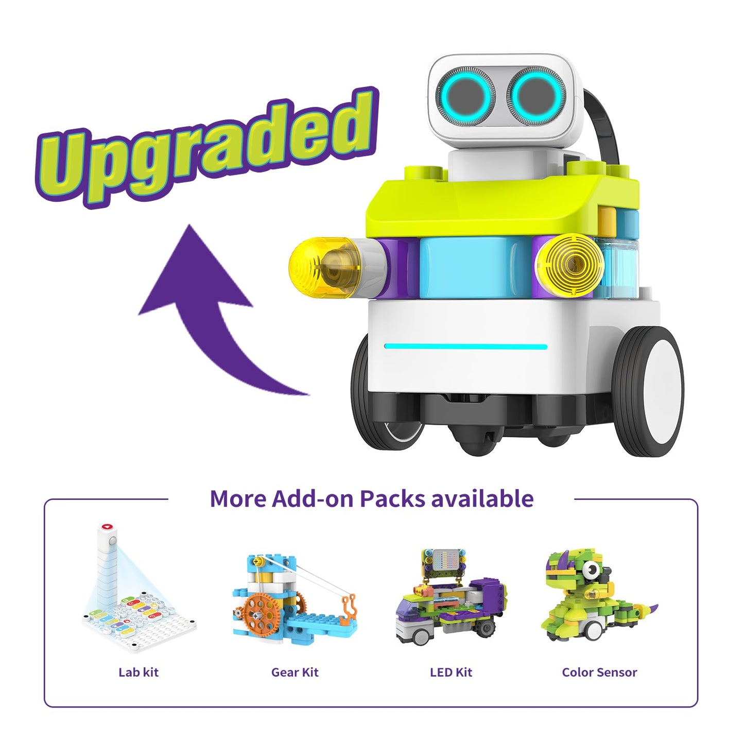 PAI TECHNOLOGY BOTZEES Classic Plus Coding Robots for Kids, Remote Control Robot, 8 in 1 AR STEM Toys for 4+ Years Old Kids (APP Based, iOS, Android and Kindle Fire Compatible)