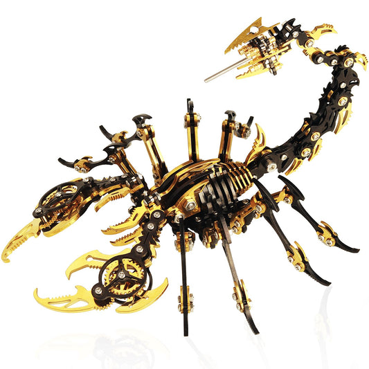YUEZUDPO 3D Metal Puzzles for Adults, Scorpion 3D Metal Model Kits to Build DIY Colorful 3D Metal Puzzle Ornaments for Adults,Teens Birthday Christmas