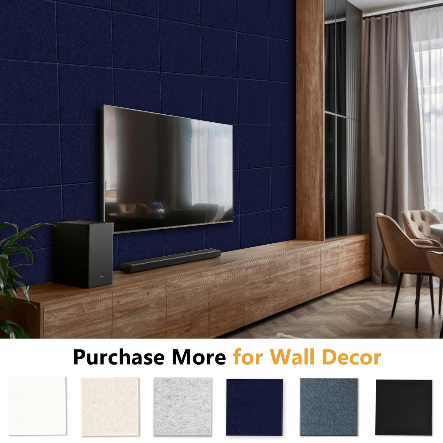 Thick Cork Board Tiles for Wall with Push Pins, Removable 36"x24"x0.47" Bulletin Board Sets, Magrowill 6 Packs Felt Panels Self-Adhesive Pin Board