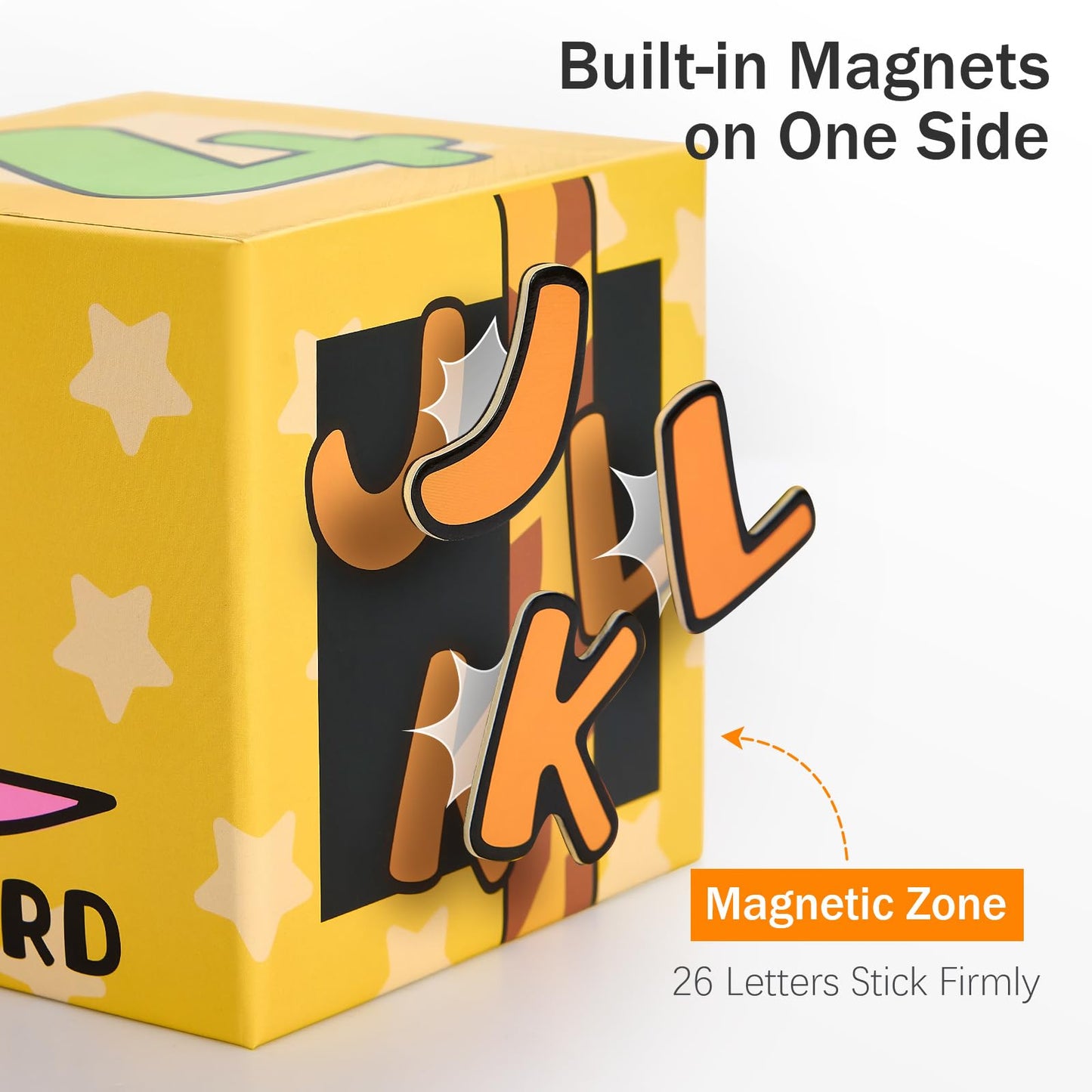 Atoylink Magnetic Alphabet Nesting Stacking Blocks for Toddlers, 10-Piece Educational Toys with ABC Letters, Numbers 0-9, 26 Animals, Sorting Storage Cubes for Kids Age 18 Months 6 Year