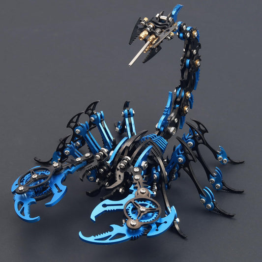 YUEZUDPO 3D Metal Puzzles for Adults, Scorpion 3D Metal Model Kits to Build DIY Colorful 3D Puzzle Ornaments for Adults,Teens Birthday Christmas