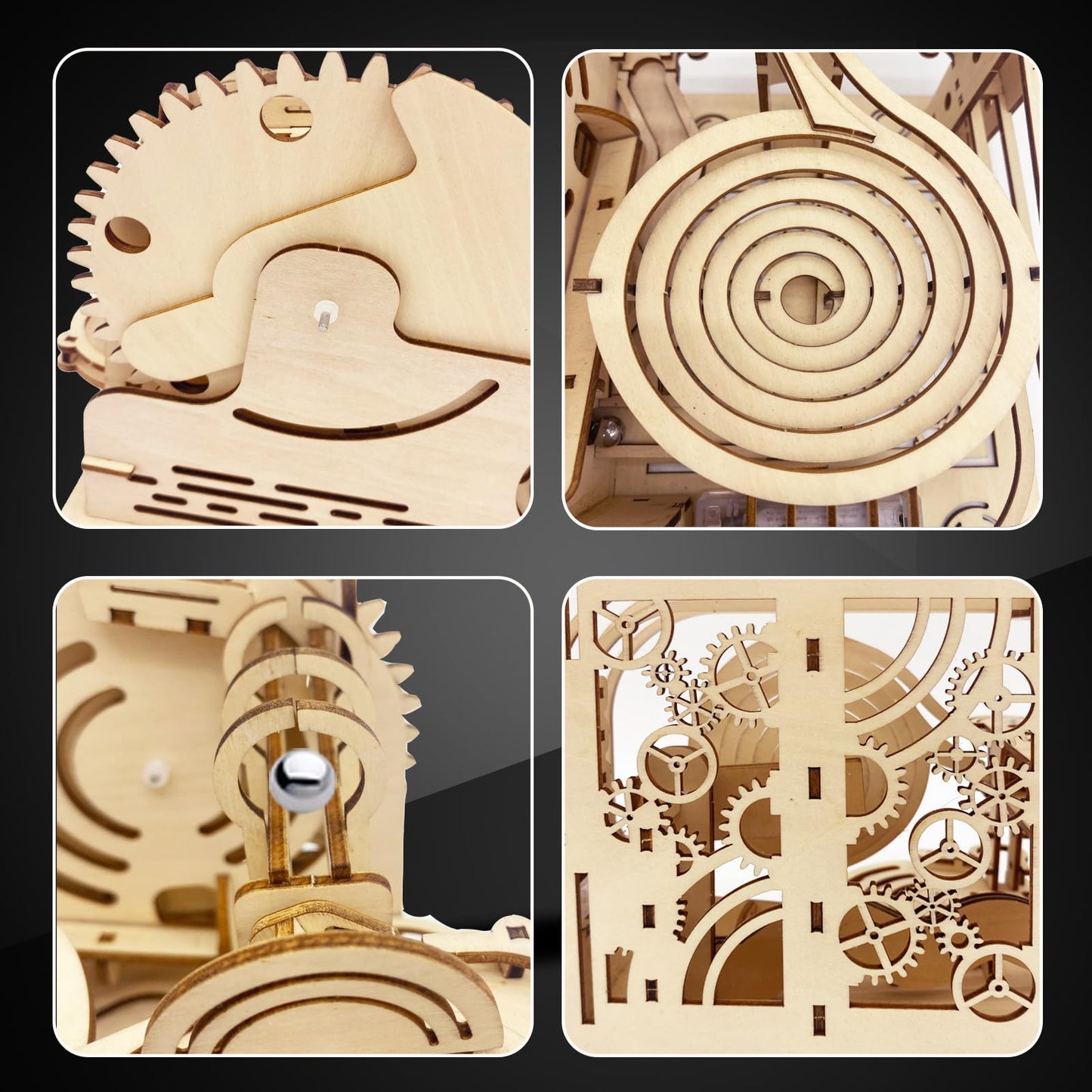 Wooden 3D Puzzle for Adults DIY Model Kit Wood Crafts Kit Mechanical Puzzle for Adult Age 14+ Years Old