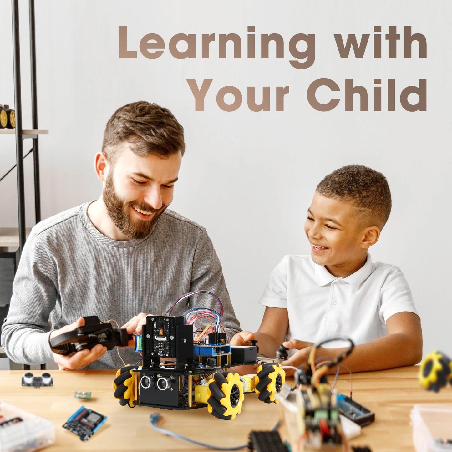 Robotics Kit for Kids Ages 8–12 12-16, ACEBOTT Smart Robot Car Kit with 3MP Camera, STEM Toys for Boys Compatible with Arduino & Scratch,App & Remote Control,STEM Gift for Boys, Girls,Teens and Adults