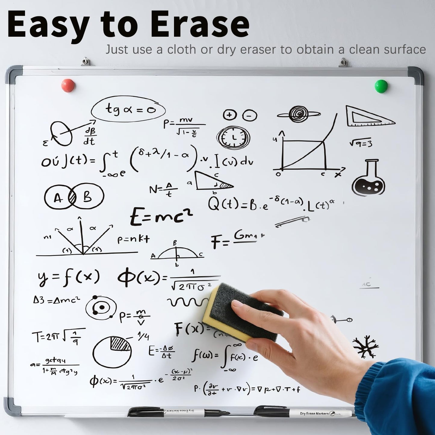Birebebys 108 Count Dry Erase Markers Bulk, Fine Tip Whiteboard Markers for Kids Teachers, Dry Erase Pens Bulk Pack for Classroom Home, Back to School Supplies