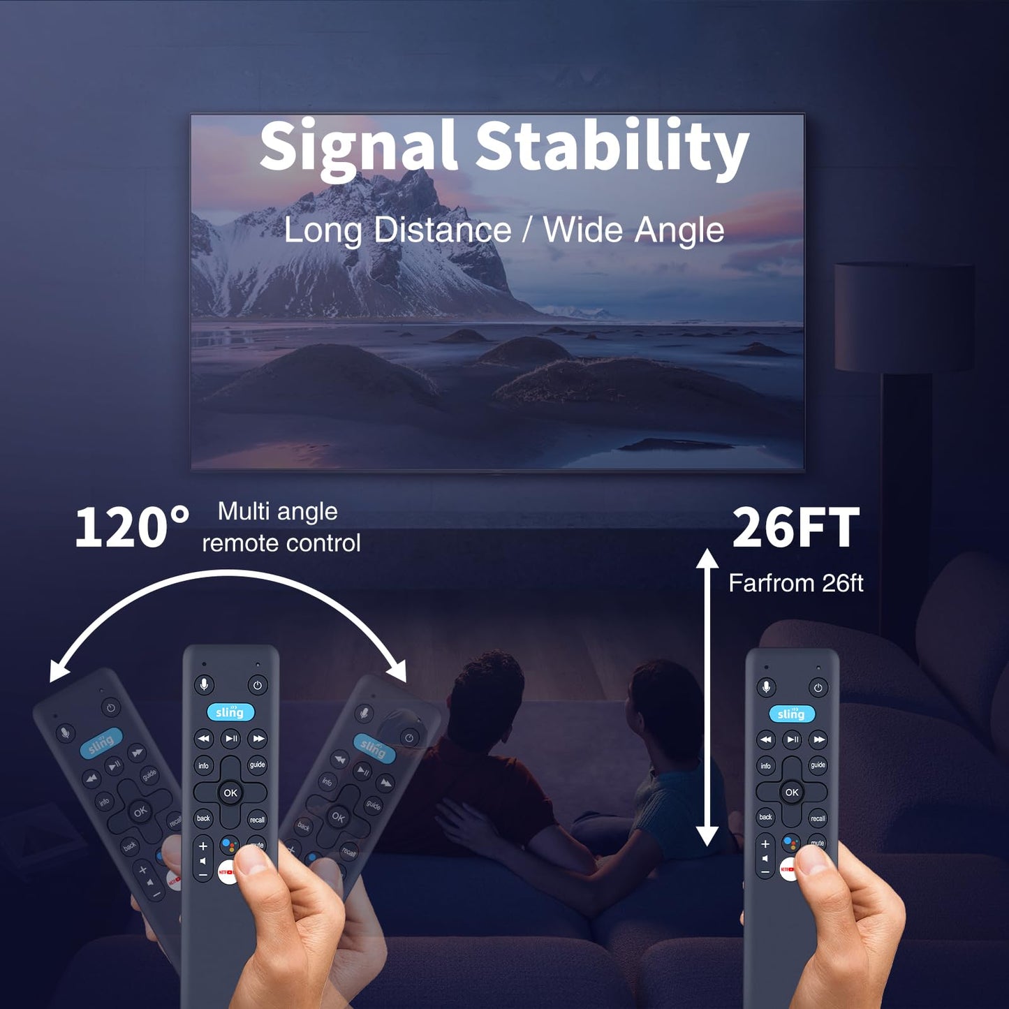 Snrigw Universal Replacement Remote for Sling Media AirTV Mini Voice Streaming Device