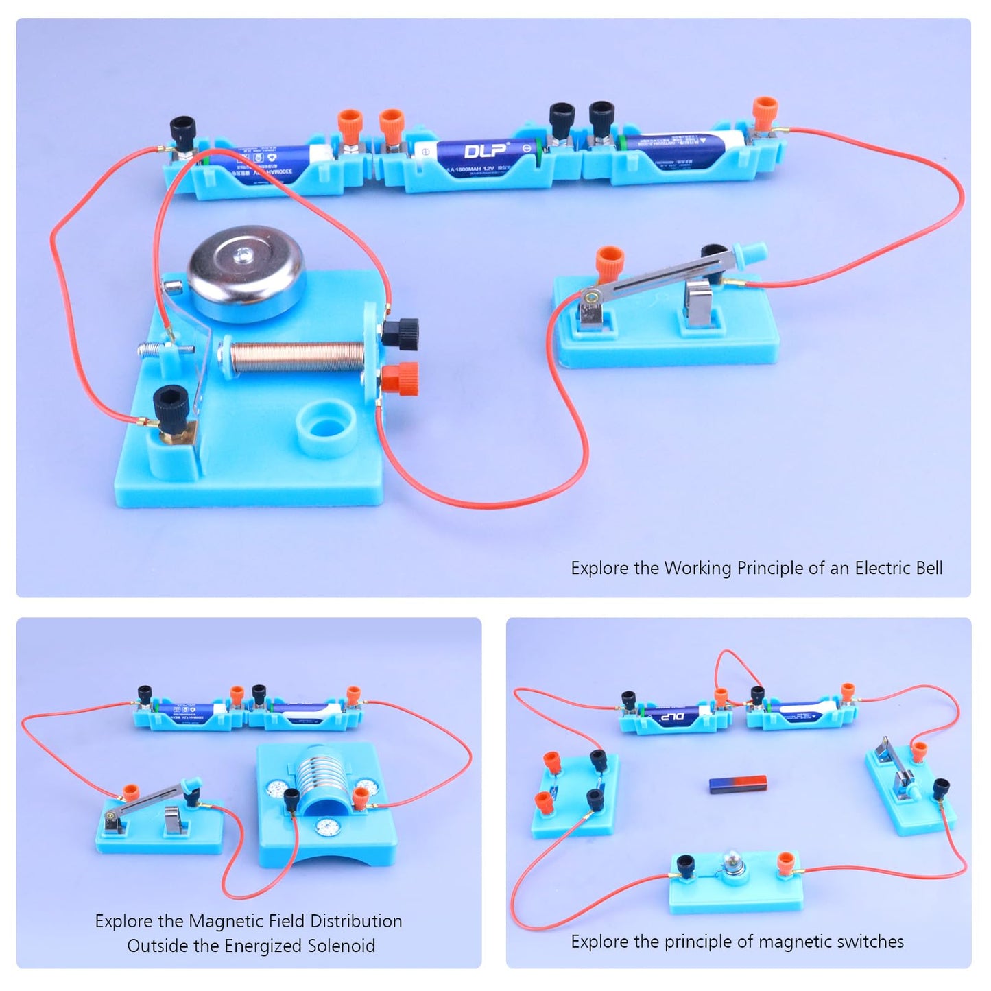 MATIFANER Physics Labs Basic Electricity Discovery Circuit and Magnetism Experiment kit for High School Students, STEM Kits for Learning Starter Electromagnetism Elementary Electronics