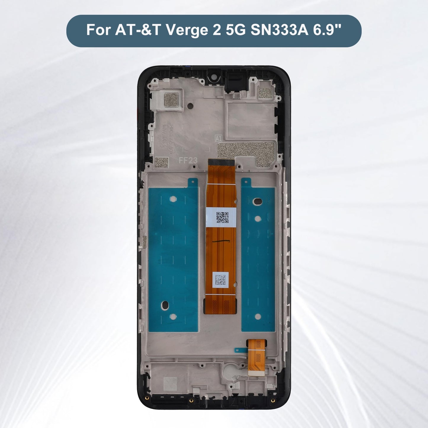 E-yiiviil Replacement LCD Display Touch Screen Digitizer Assembly Compatible with AT&T Verge 2 5G SN333A 6.9" with Tools