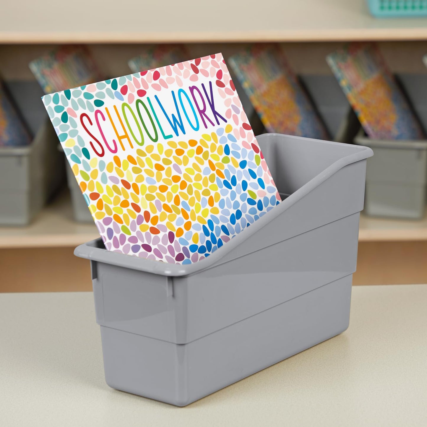 Really Good Stuff Durable Book and Binder Holders 12 Pack - Ideal for Narrow or Vertical Storage Needs - Book, Magazine, File Folder, and Binder Holders - Classroom Organization Made Easy