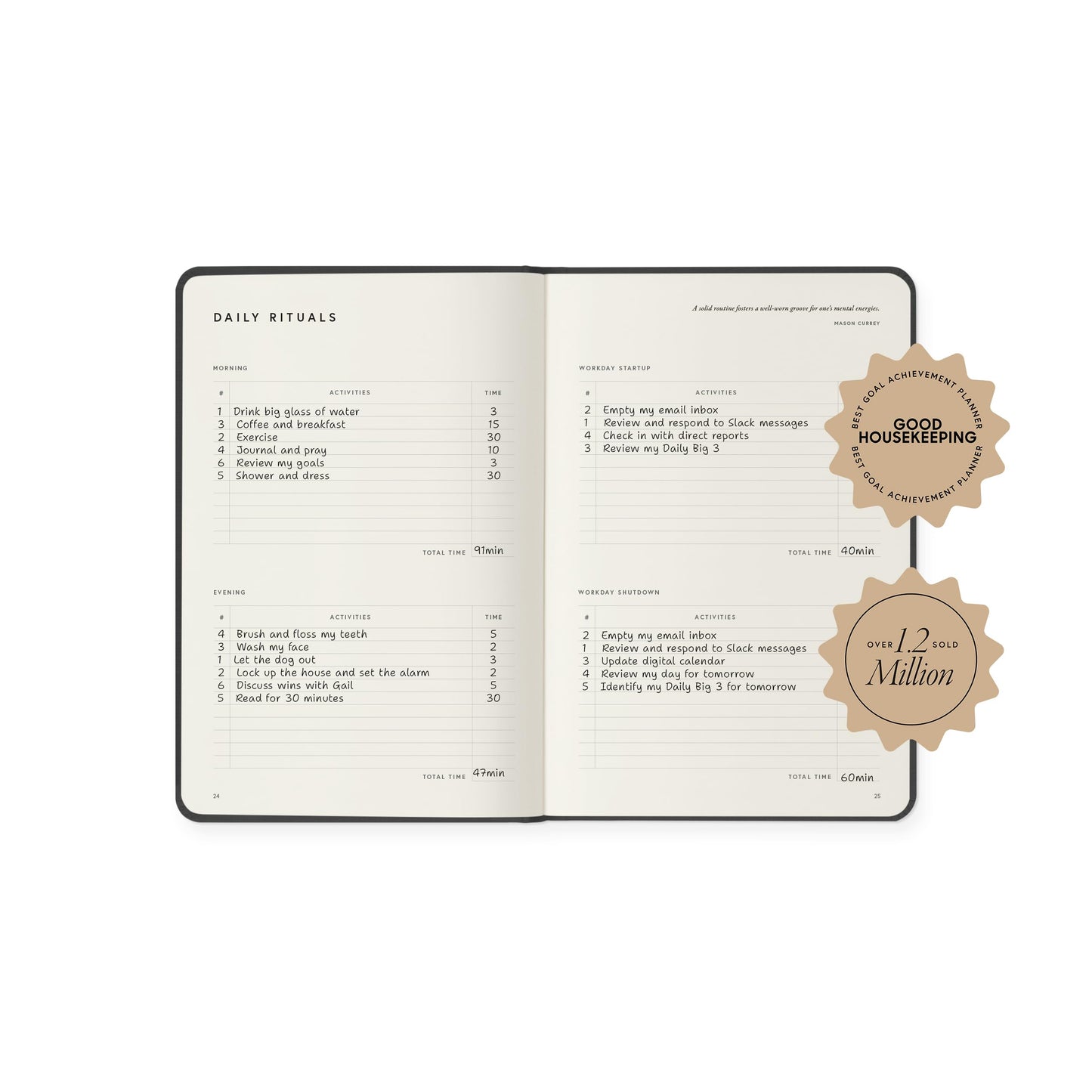 Full Focus Sienna Linen Planner by Michael Hyatt - The #1 Daily Planner to Set Annual Goals, Increase Focus, Eliminate Overwhelm, and Achieve Your Biggest Goals - Hardcover