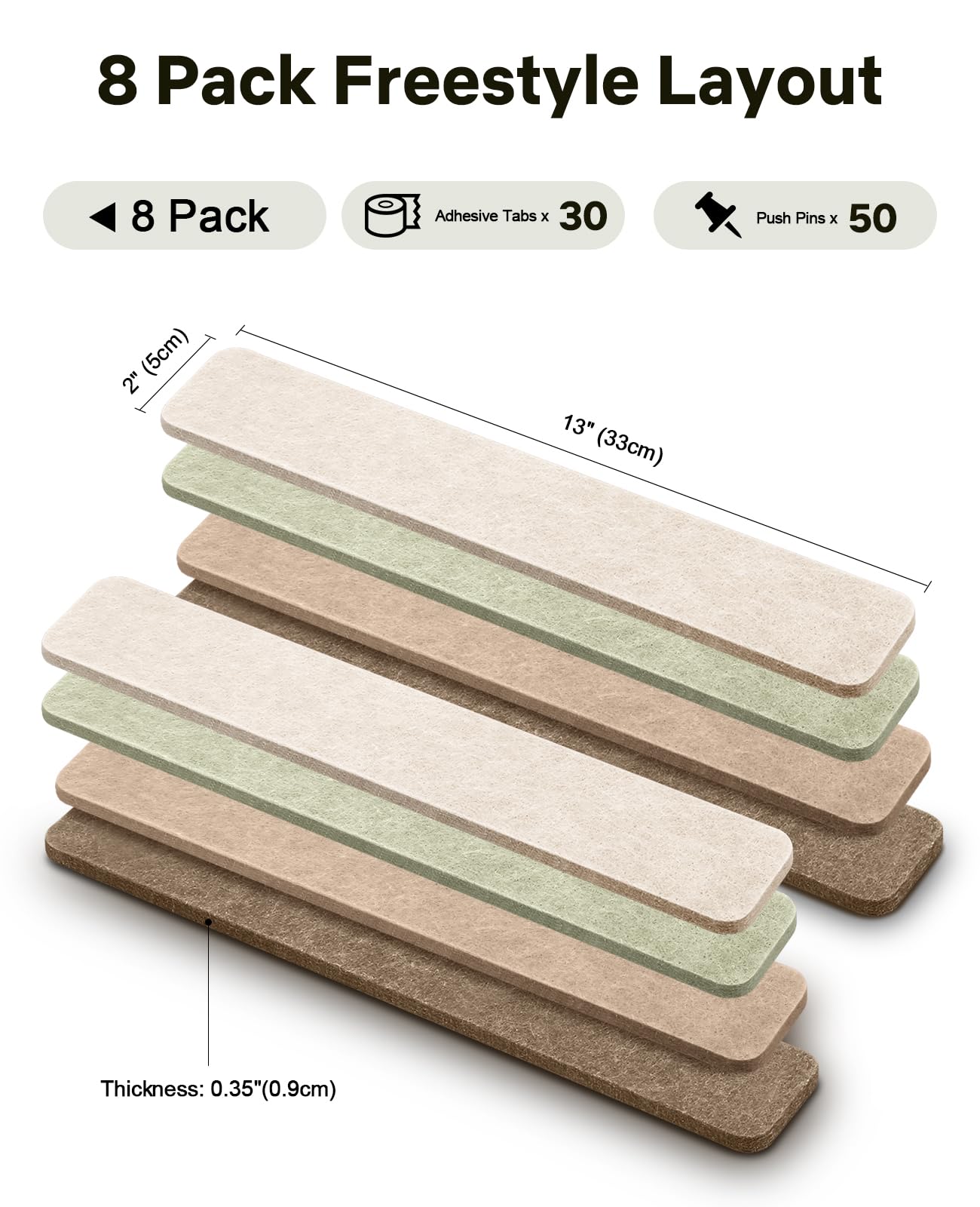 Small Cork Bulletin Board Tiles, Felt Wall Decor and Office Desk Accessories for Vision, Message Center, Picture and Prayer Board, Dorm, Room, Home Office Essentials and Organization(Linen Dusk)