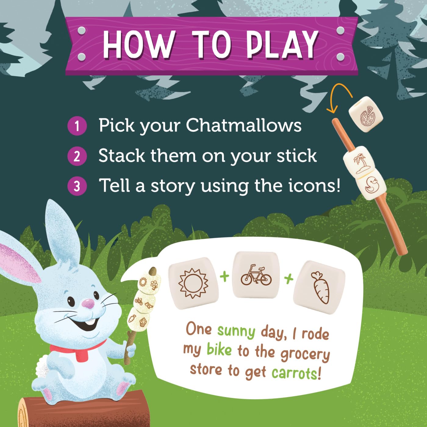 Educational Insights Campfire Chatmallows – Creative Story Cubes & Social Skills Activities, Conversation Starter Games, Interactive Storytelling and Sequencing Set for Imaginative Kids Ages 4+