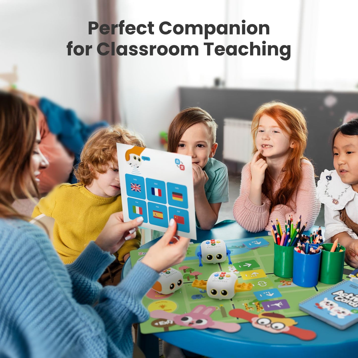 MatataStudio Tale-bot Pro Classroom Set Coding Robot for School Institution Kids 3-5, 6 TaleBot Pro Robots Included for School Supplies, STEM Educational Learning Toys for Kids to Learn Coding Basics