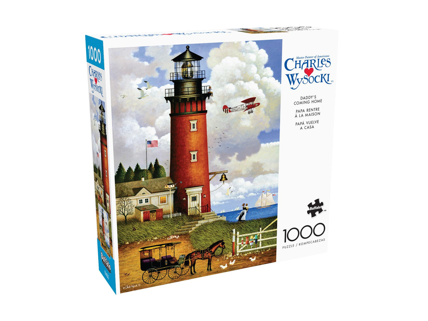 Buffalo Games - Charles Wysocki - Daddy's Coming Home - 1000 Piece Jigsaw Puzzle for Adults - Challenging Puzzle Perfect for Game Nights