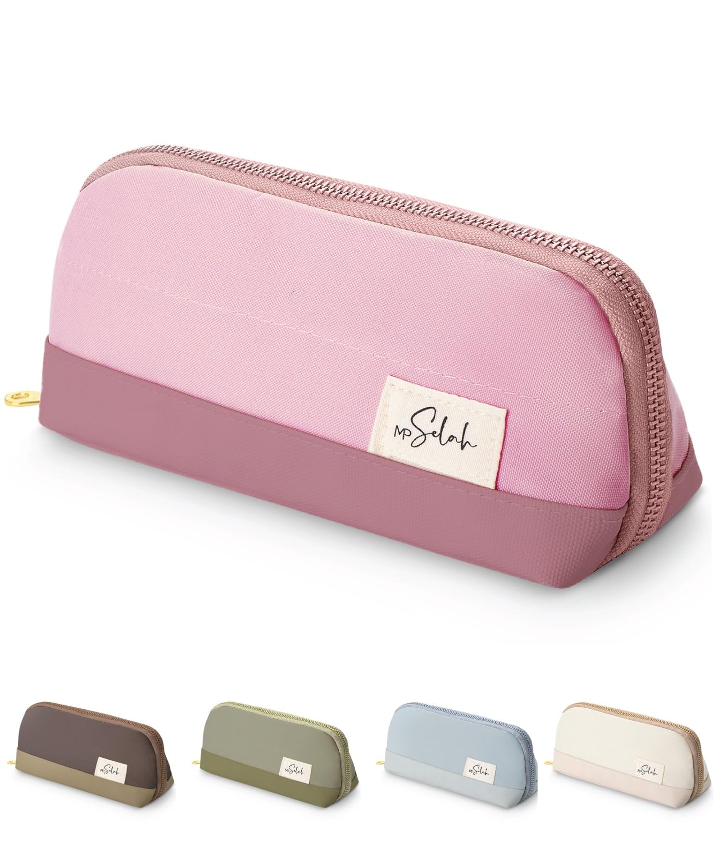 Mr. Pen- Wide-Opening Pencil Case, Triangle Design, Compact & Spacious Pencil Cases with 5 Mesh Pockets, Bag Pouch, Box Organizer for Students, School Supplies, Aesthetic Supply