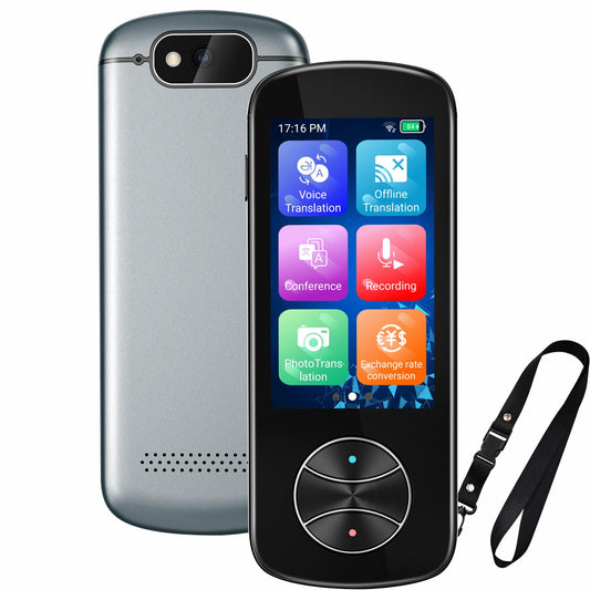 Language Translator Device, Two-Way Instant AI Voice Translator Support 137+ Language Online Translation, Translator Device with Voice/Text/Offline/Photo Translation for Business Learning Travel