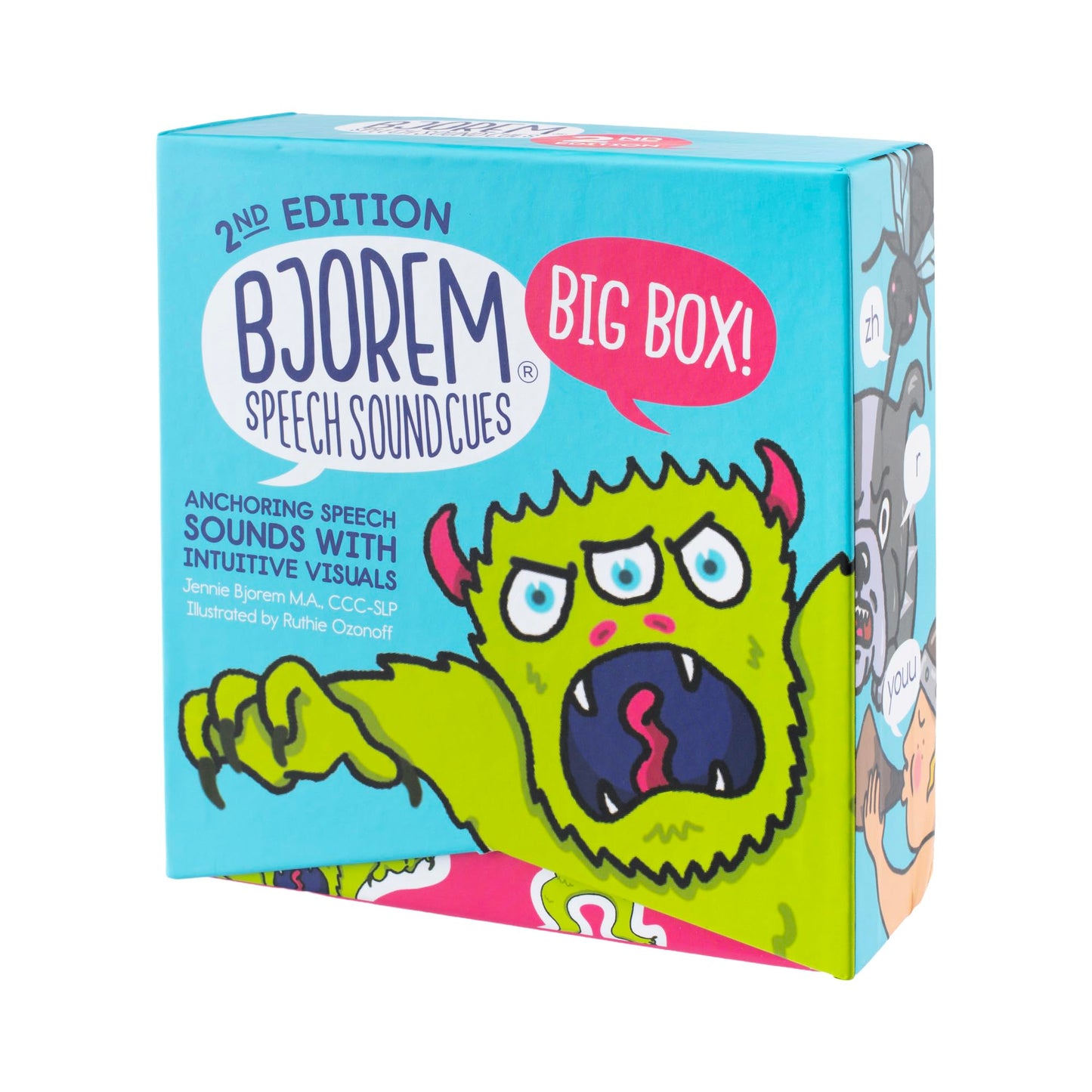 Bjorem Speech® 2nd Edition Big Box of Sound Cues: Comprehensive Phonetic Cards for Speech Therapy & Literacy Skills - Visual Learning Aids for Apraxia, Dyslexia & Early Readers
