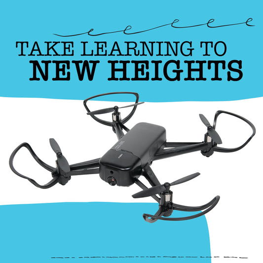 Pitsco Education Echo Drone | Programmable Educational Quadcopter with 720p Camera | Indoor STEM Drone for Coding & Flight Learning | Beginner Classroom Drone for Grades 6–8
