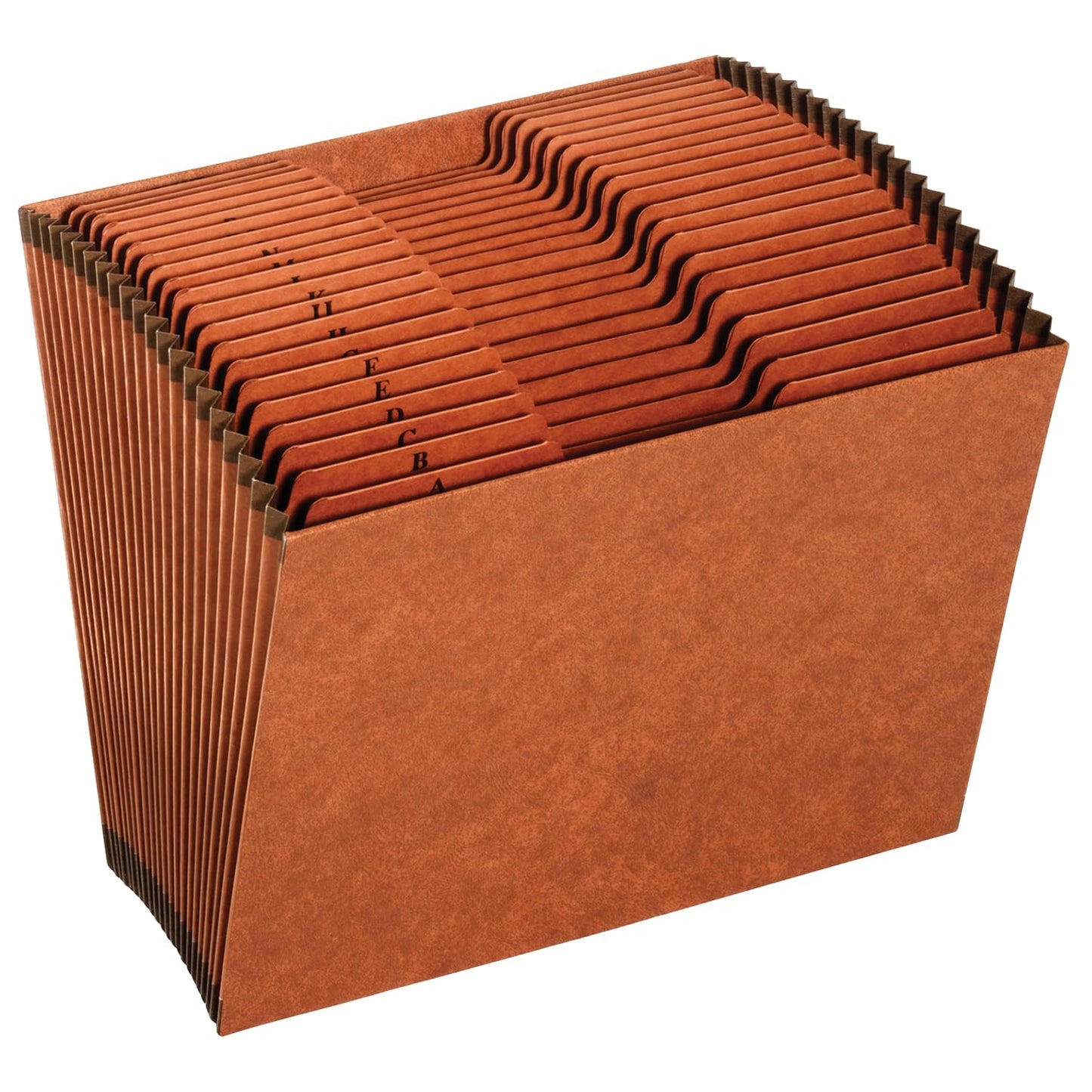 Globe-Weis Pendaflex Heavy Duty Expanding File, File Organizer for School, Home and Office, Durable 21-Pocket File, Open Top, 21 Pockets, A-Z, 1/3 Cut Tabs, Letter Size, Brown (R217AHD)