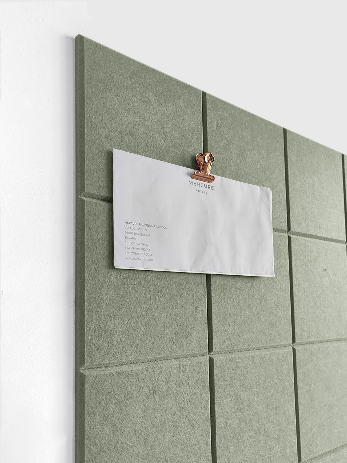DECORITA Cork Board 24 x36 Alternative - 6 Pack Felt Wall Tiles with Safe Removable Adhesive Tabs, Cork Boards for Walls Cork Board for Home Office Pin Board Tack Board - Sage