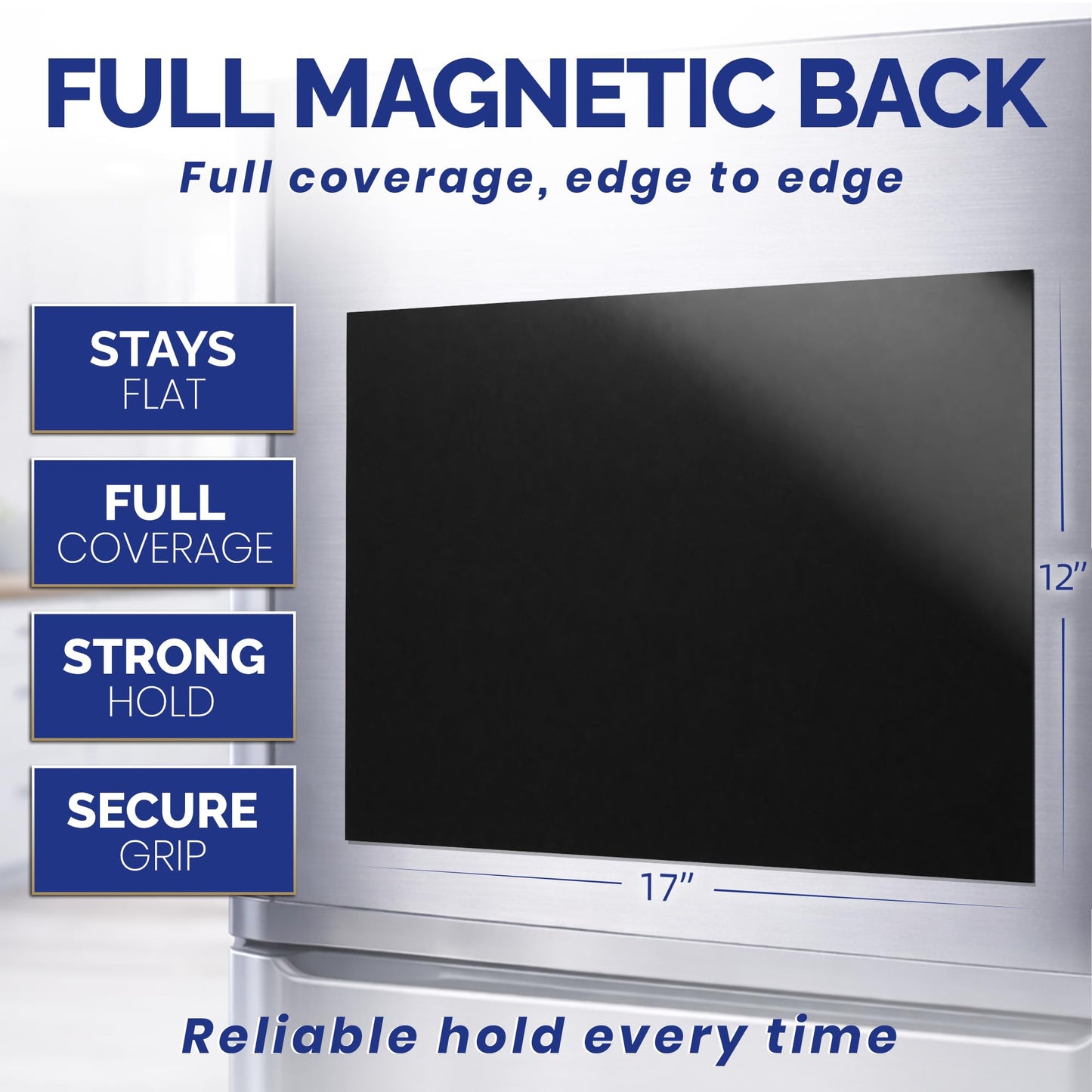 Magnetic Weekly Planner for Fridge - 17x12” Stain-Resistant Dry Erase Whiteboard Fridge Calendar with Large Writing Space for Schedules, Chores & Meals - Includes 4 Markers & Eraser