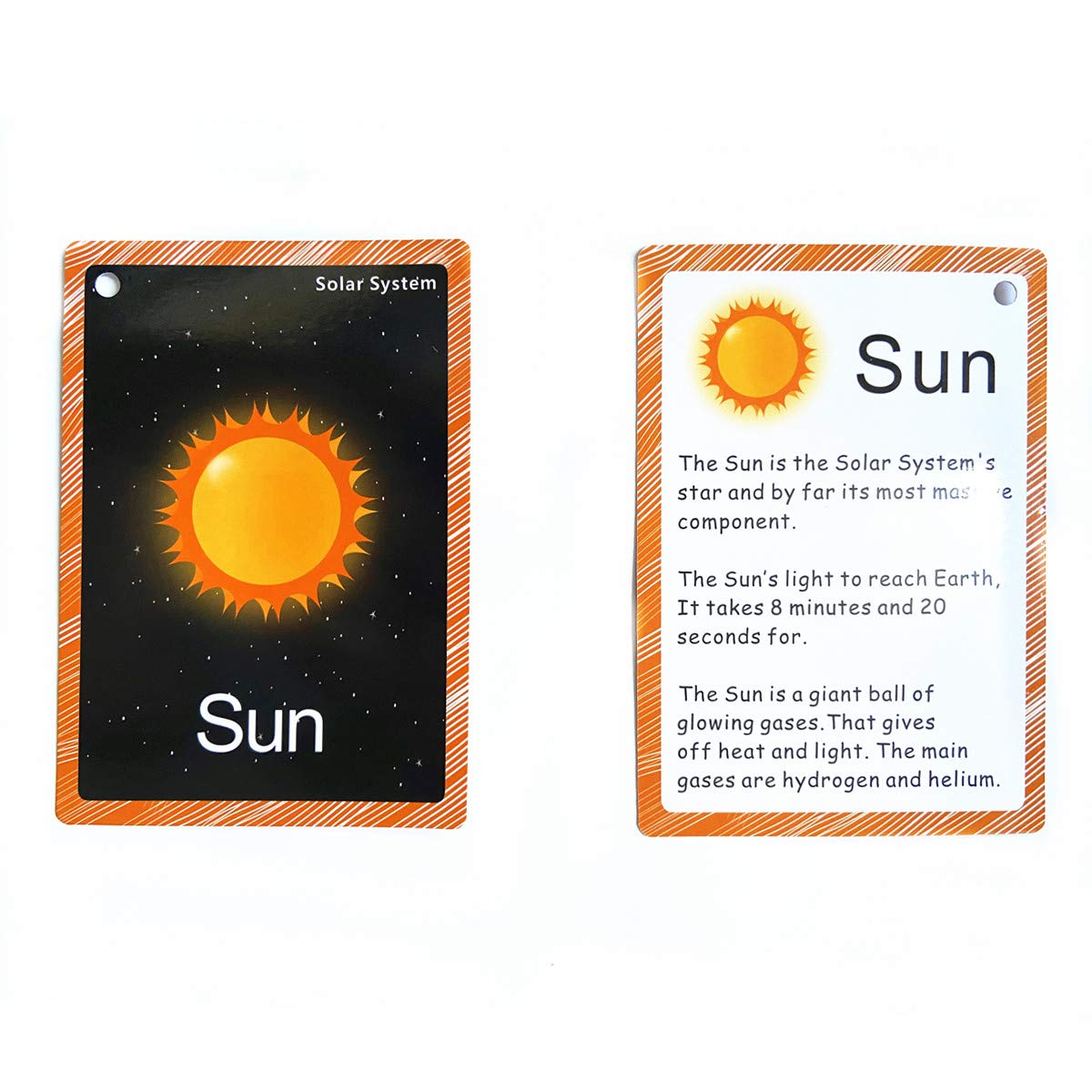 Set of The Solar System and Moon Phase Flashcards for Toddlers | Kids Learning Flashcard & Montessori Pocket Cards | Perfect for Pre-K Decor Background Wall Stickers, Teacher/Autism Therapists Tools