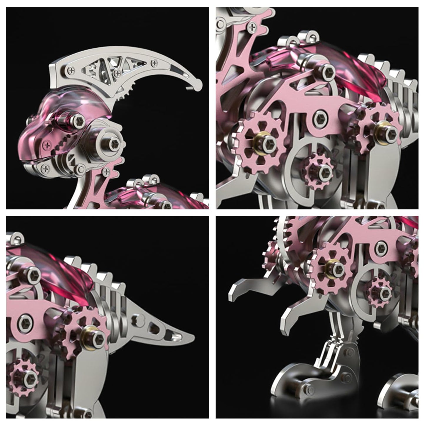 3D Metal Puzzles for Adults,Mechanical Dinosaur,Steel Dinosaur Series DIY 3D Metal Model Kits,Home Decoration Art Handicrafts Gifts Toys