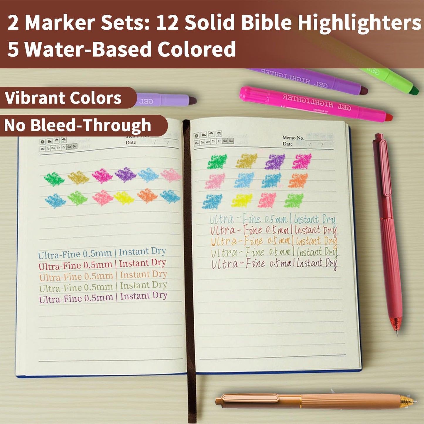 25 PCS Bible Study Supplies Kit, Large Capacity Canvas Tote Bag for Women Organizer, Bible Highlighters and Quick Dry Pens No Bleed Through Tabs, Christmas Christian Gifts for Women Mom Friends