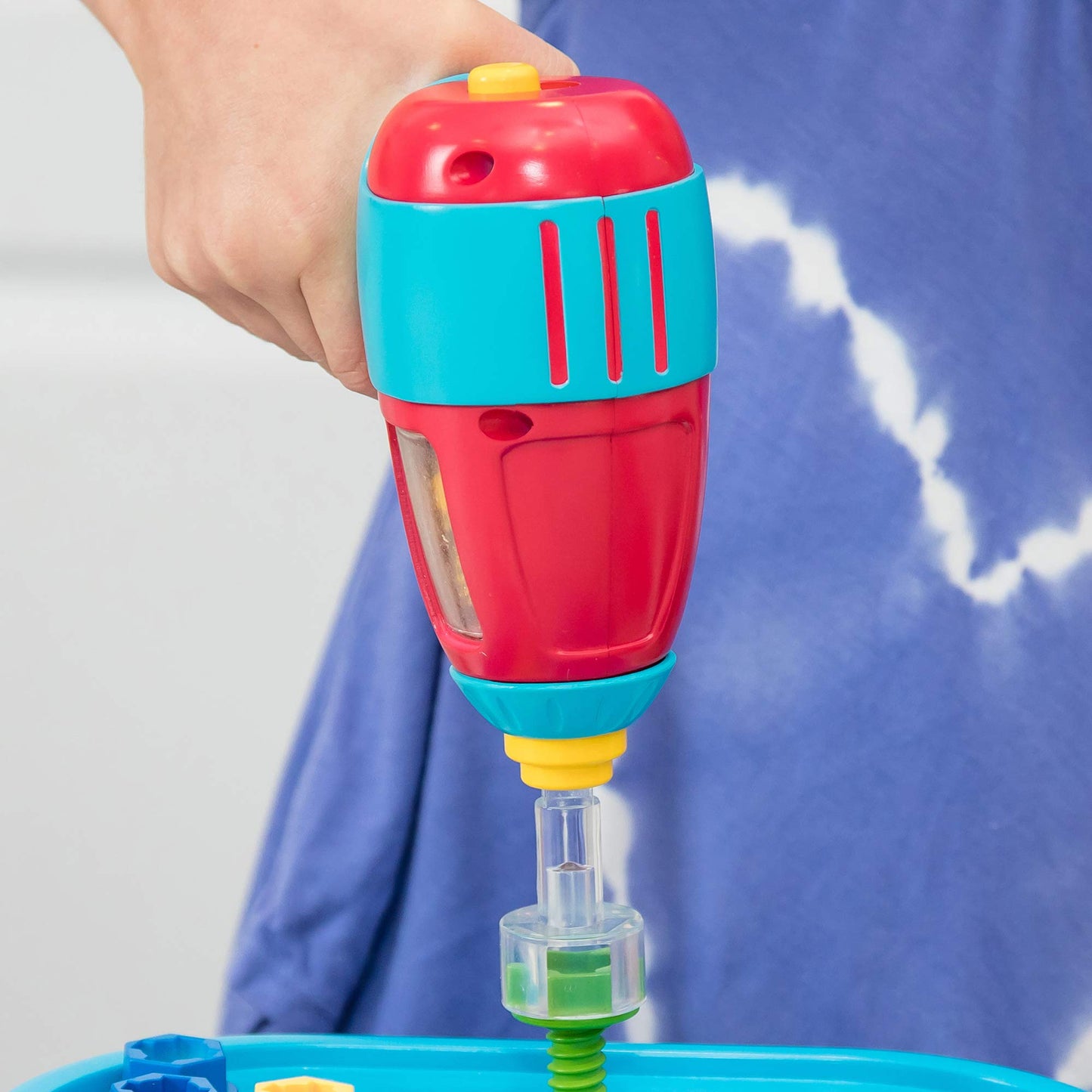 Educational Insights Design & Drill Power Drill Compatible with All Sets, Real Working, Kid-Friendly Toy Tool