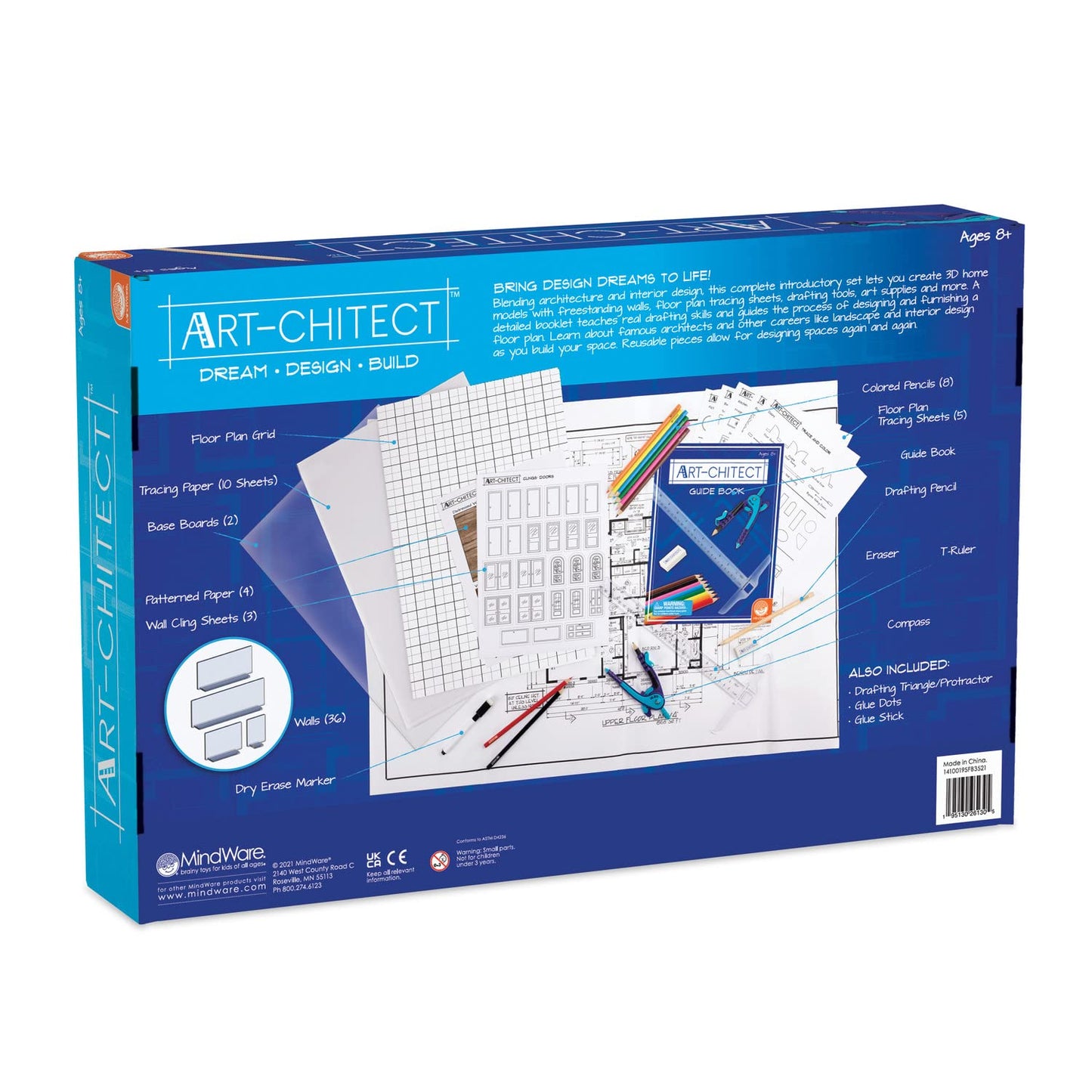 MINDWARE Art-CHITECT 3-D Home Design Architecture KIT