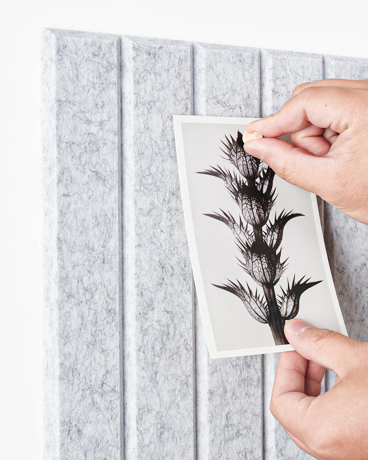 Woovio Large Cork Board, 48" X 36" Bulletin Board, 12 Pack Felt Pin Boards Cork Boards for Walls Office Home Decor, Classroom with 60 Safe Removable Adhesive Tabs Grey