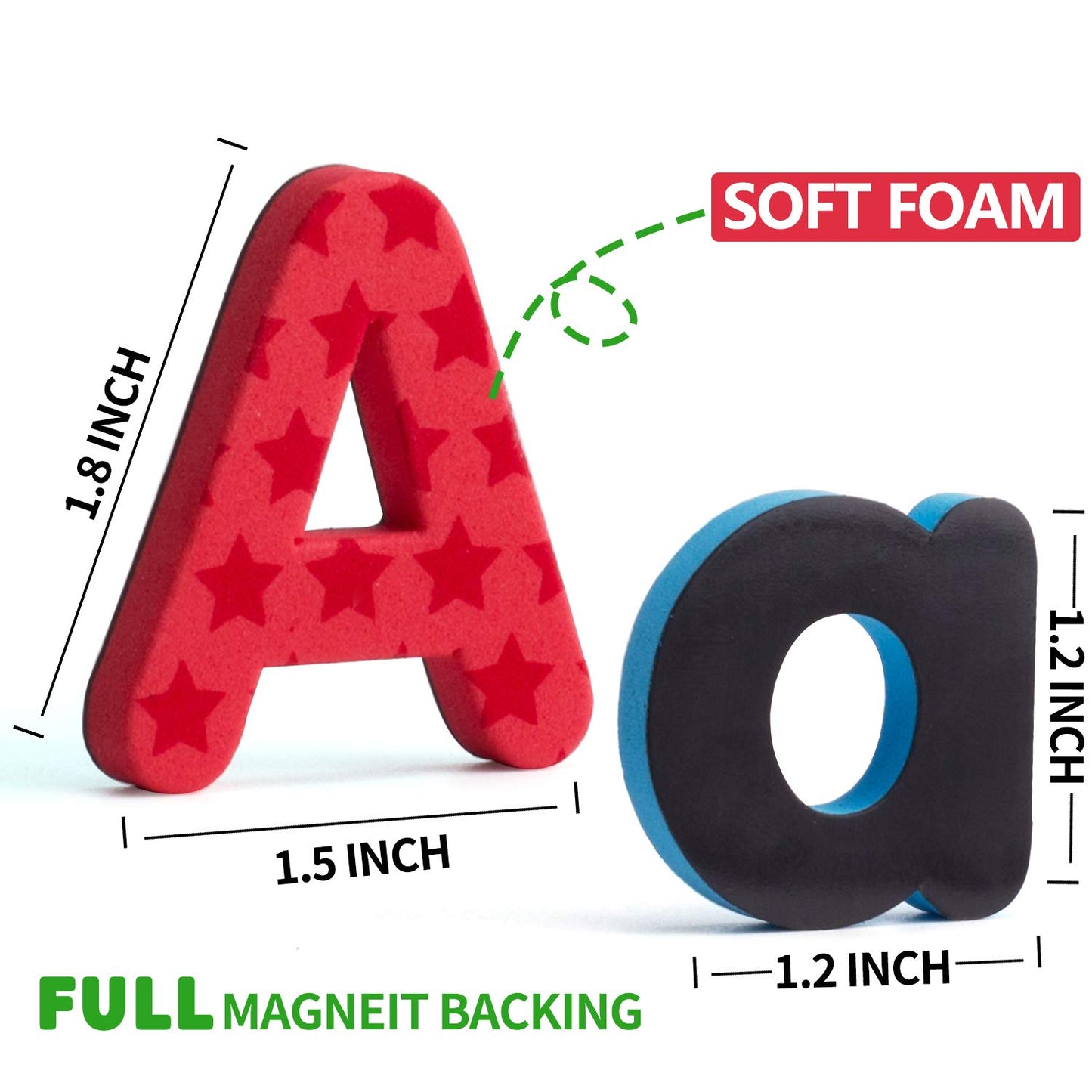 192 Pcs Magnetic Letters Numbers 9 Color(With Pattern Blocks,Symbols) Foam Set, Alphabet Magnets Gift for Preschool Kids Children Toddler Educational Fridge Refrigerator Toy, Classroom School Learning