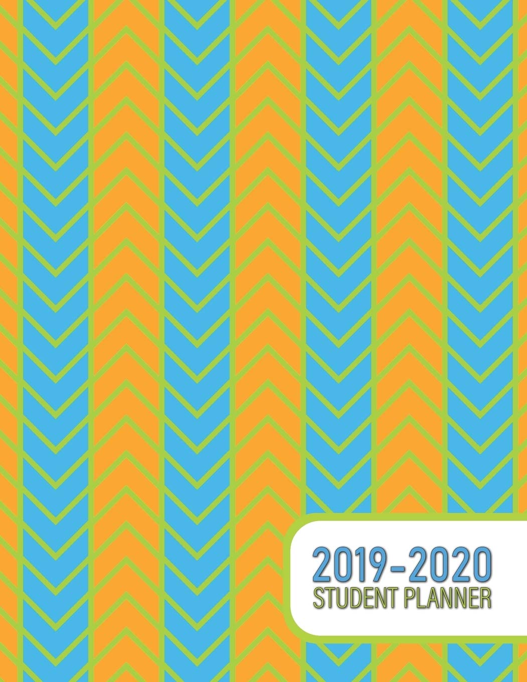 2019 - 2020 Student Planner: Neon Herringbone - Assignment Tracker, Essay Planner, Chapter Log, Grade Tracker, To-Do Lists, Note Pages, and Project Management