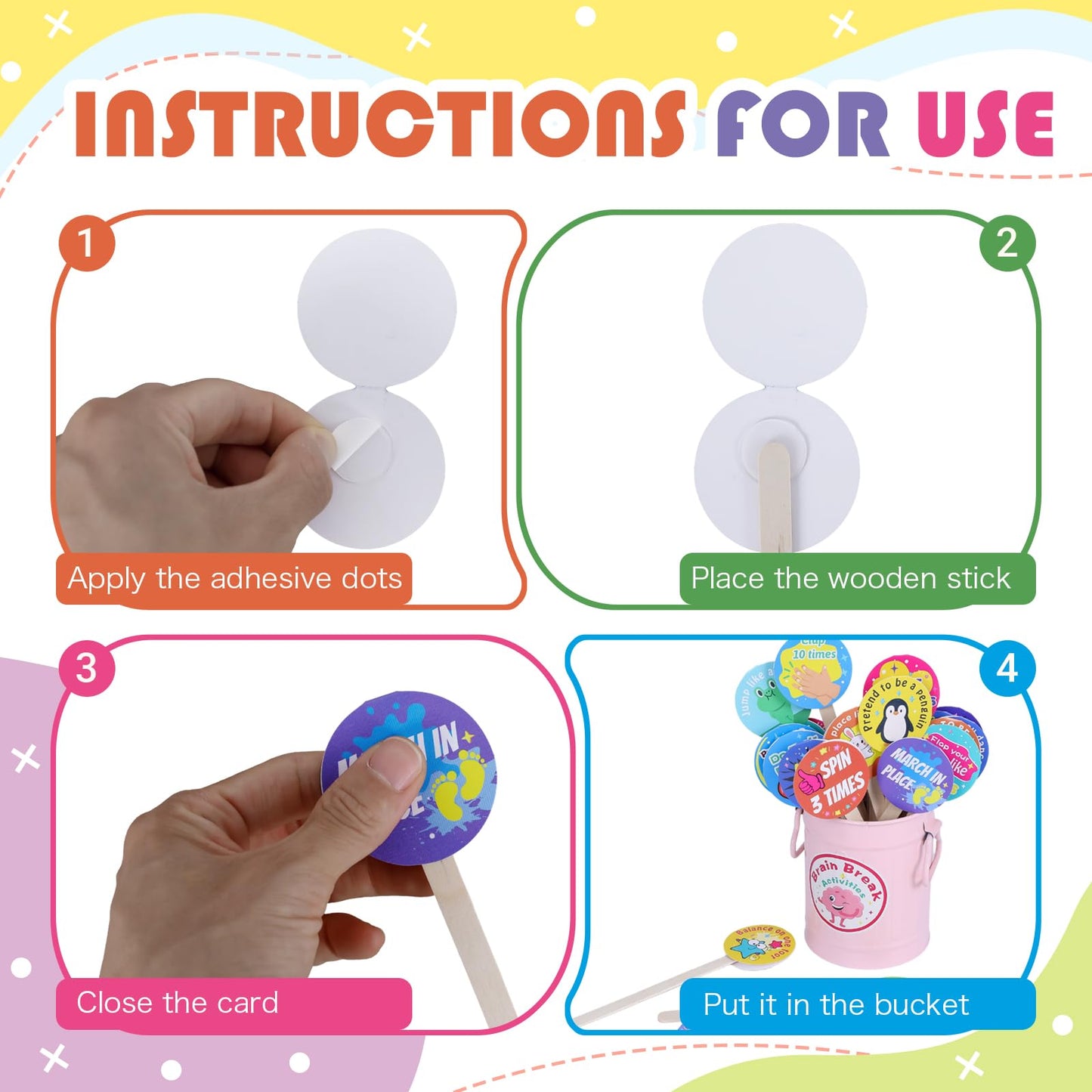 Brain Break Activities for Classroom Management Tools, 36 Pcs Classroom Games Set for Focus, Preschool Kindergarten Autism Classroom Must Haves Elementary Prek Essentials