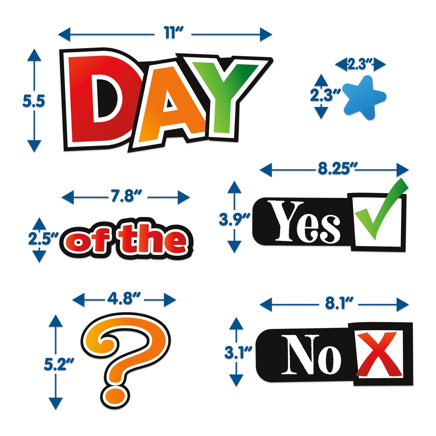 Eureka 661004 Question of The Day Interactive Mini Bulletin Board Set with Dry Erase Headliners, Multicolor, 16 Pieces