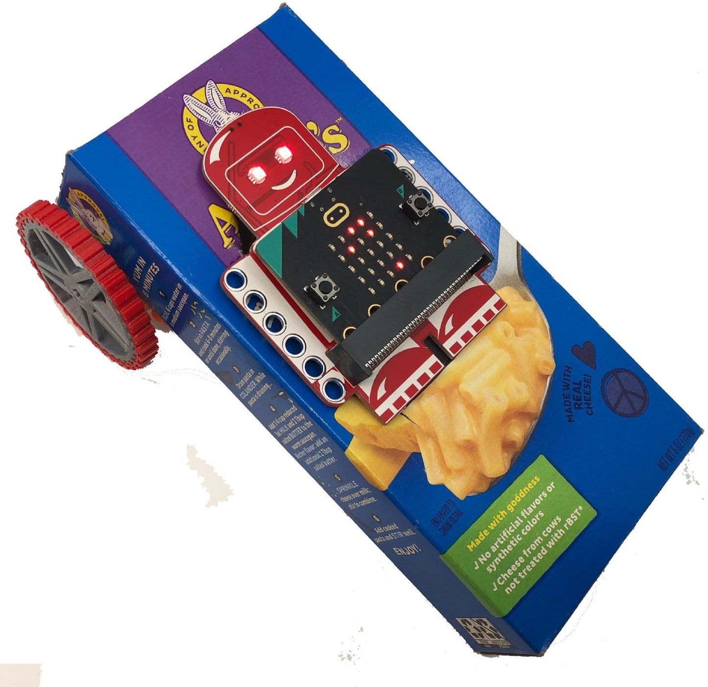 Lectrify Computer Science Activity Bundle, Intermediate-Advanced, Coding and Robotics Learning Kit with Bit:Explorer, Servos, Electronics and Building Parts for Cardboard Robot Construction