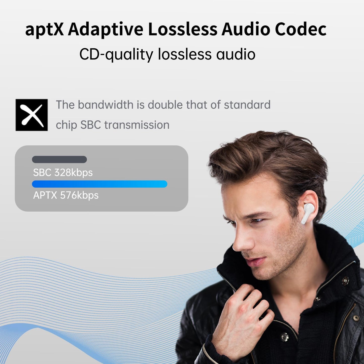 Anfier AI Translation Earbuds Real Time M6 Translator Earbuds Support 144 Languages for Android iOS Online|AI|Voice| Photo Translation for Business,Travel & Language Learning M6 Online Black