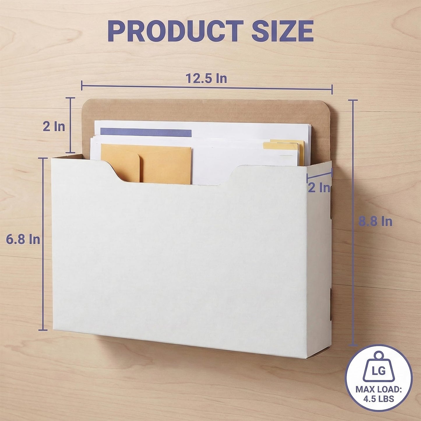 AXYCXIN 12 Pack Wall Mount File Holder, Mail File Organizer, Mail Paper Orgnization Hanging File Holder for Office, School, Storage Organization