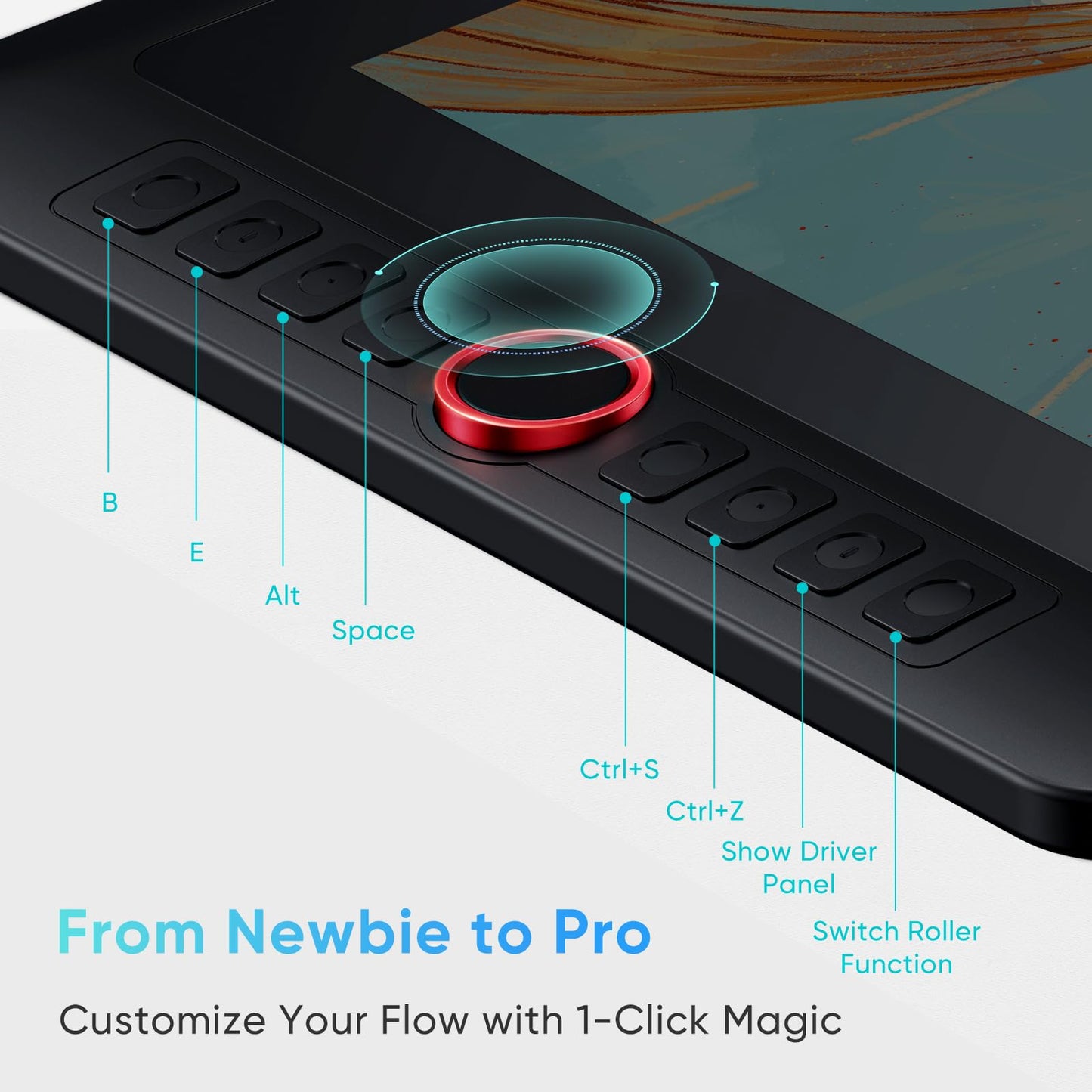 XP-PEN Artist 13.3 Pro V2 Drawing Tablet with Screen, 16K Pressure Sensitivity Digital Drawing Tablet for PC Mac Chromebook Android, Fully Laminated Graphic Tablet with Pen, Foldable Stand Included